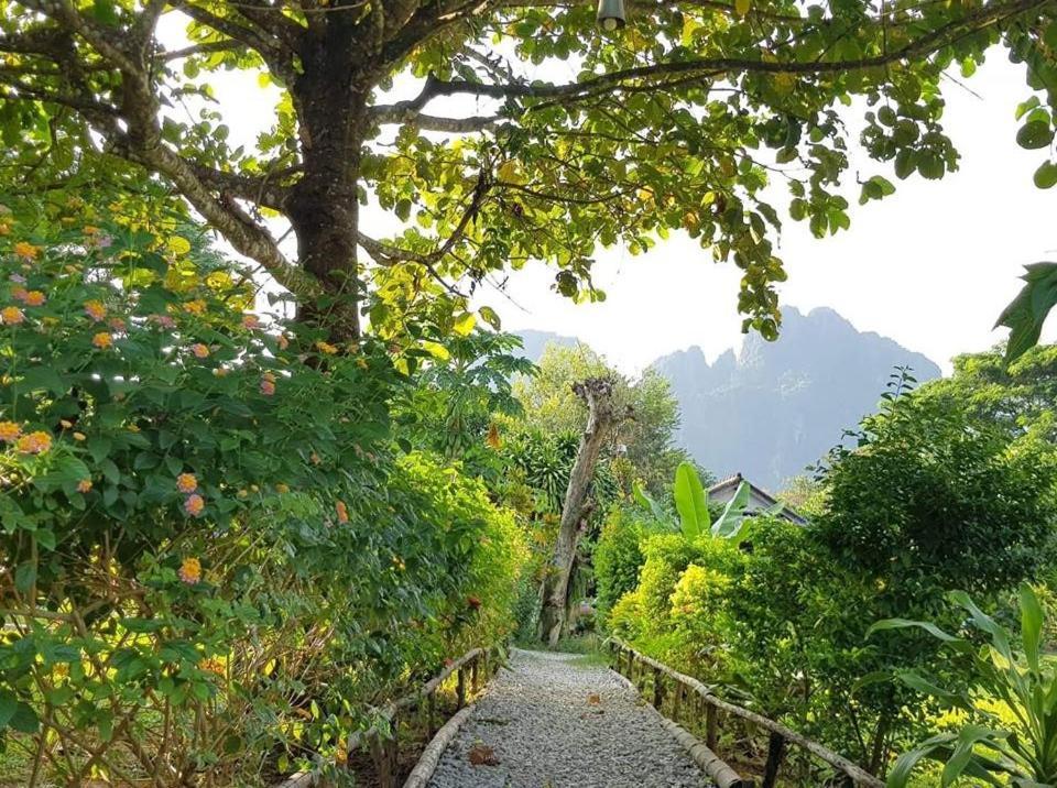 Pasanchai Bungalow Vang Vieng Eksteriør billede