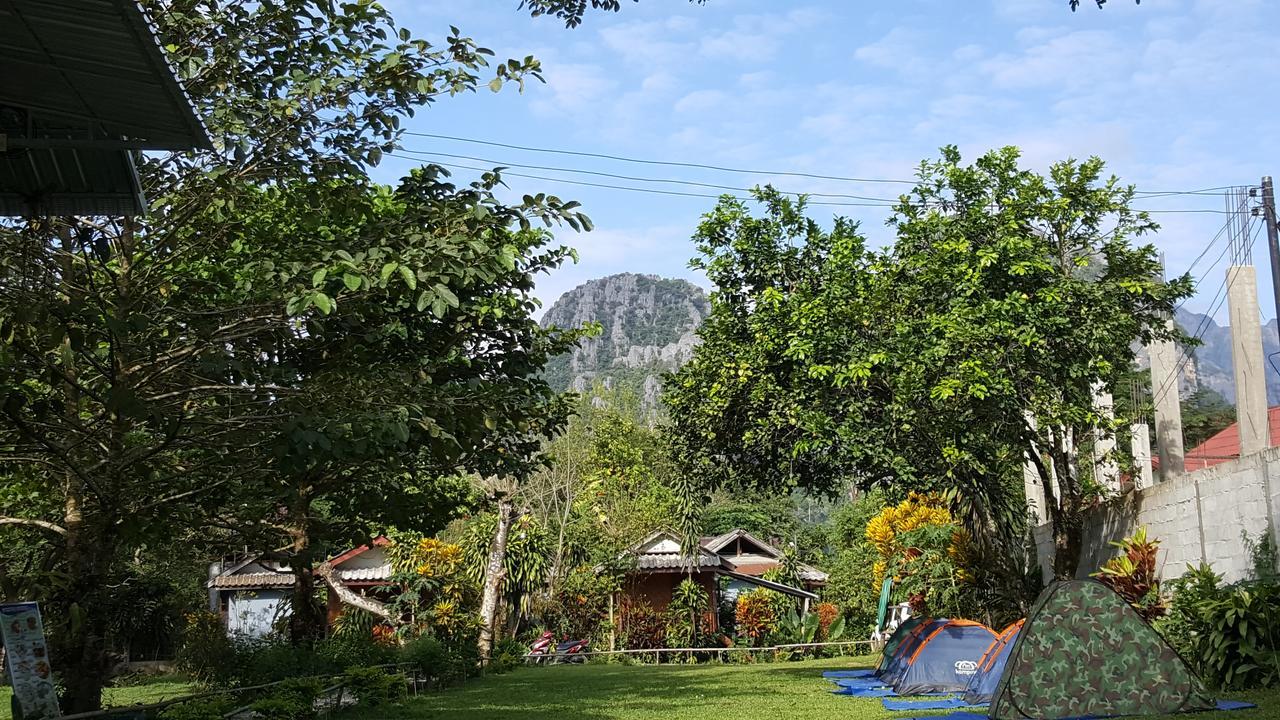 Pasanchai Bungalow Vang Vieng Eksteriør billede